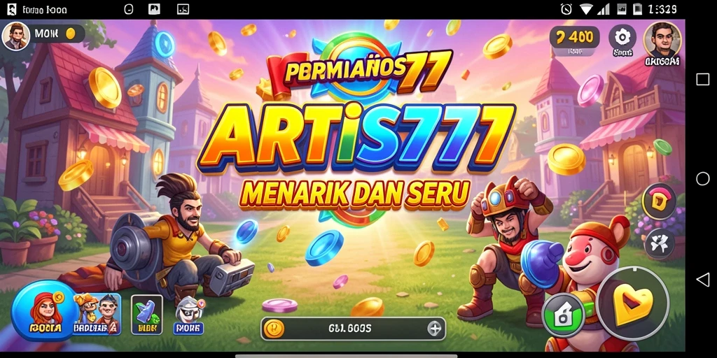 Tampilan gameplay menarik dari ARTIS777 dalam mode Arcade.