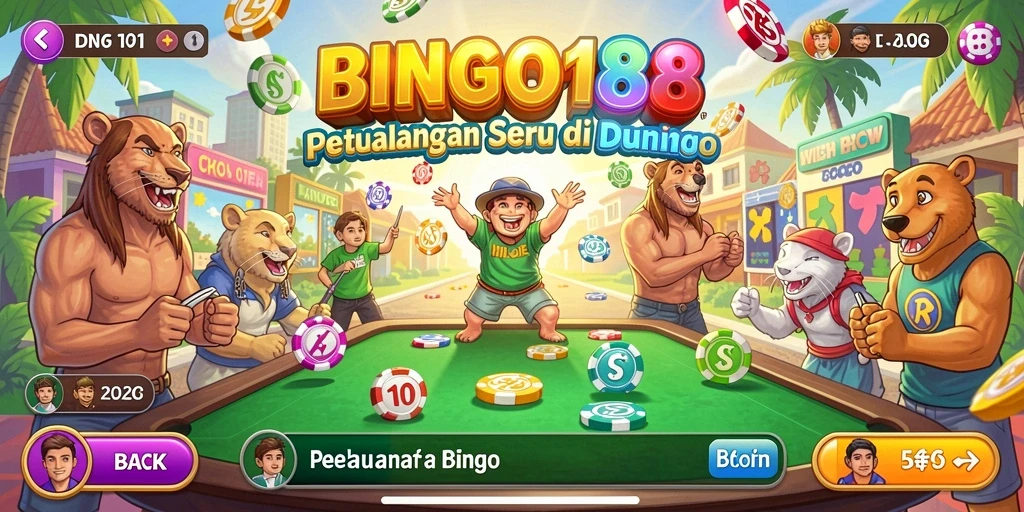 Tampilan gameplay BINGO188 yang menarik dan penuh warna.