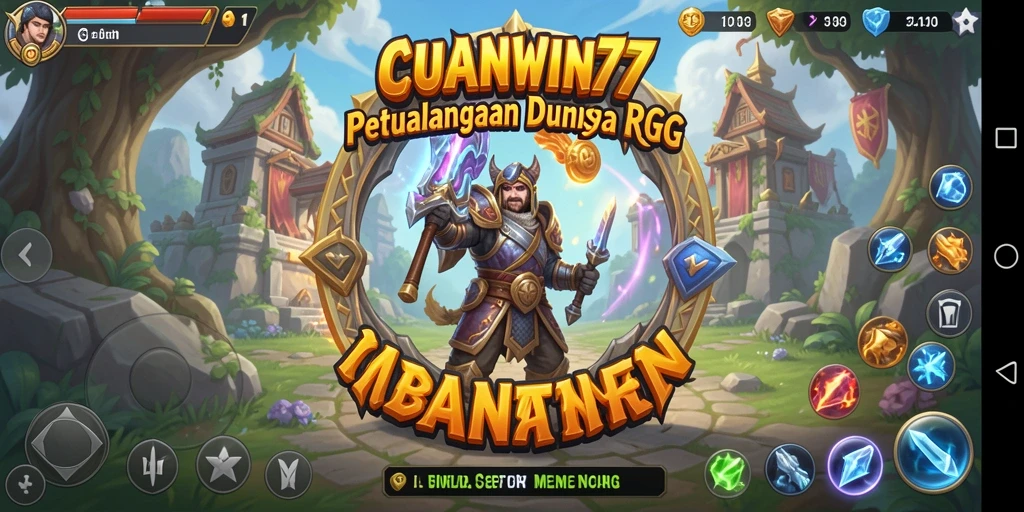 Tangkapan layar CUANWIN77 menunjukkan aksi pertempuran RPG yang intens dan penuh strategi.