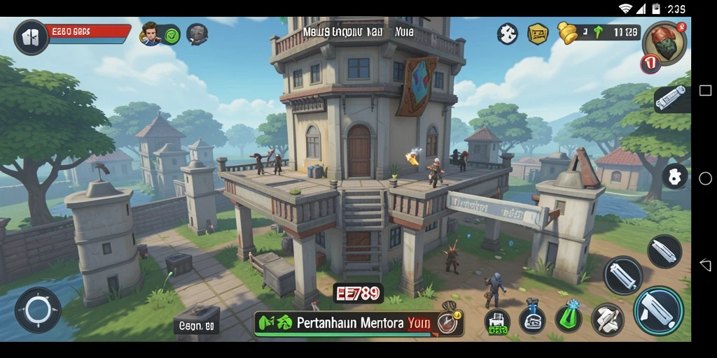 Tampilan epic dari gameplay Tower Defense yang mendebarkan di EE789.