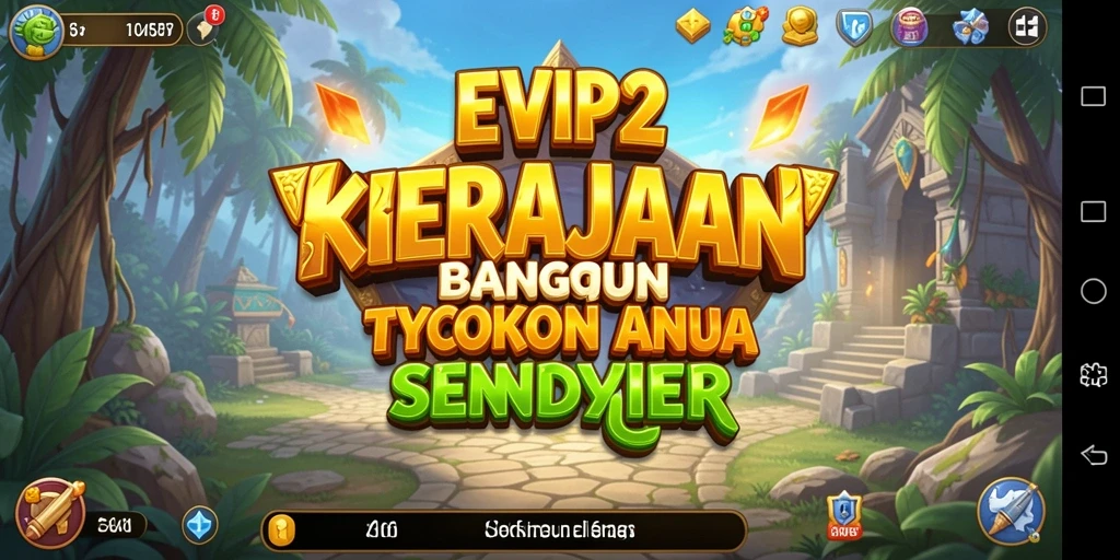 Screenshot gameplay EVIP2 yang menunjukkan keseruan membangun bisnis.