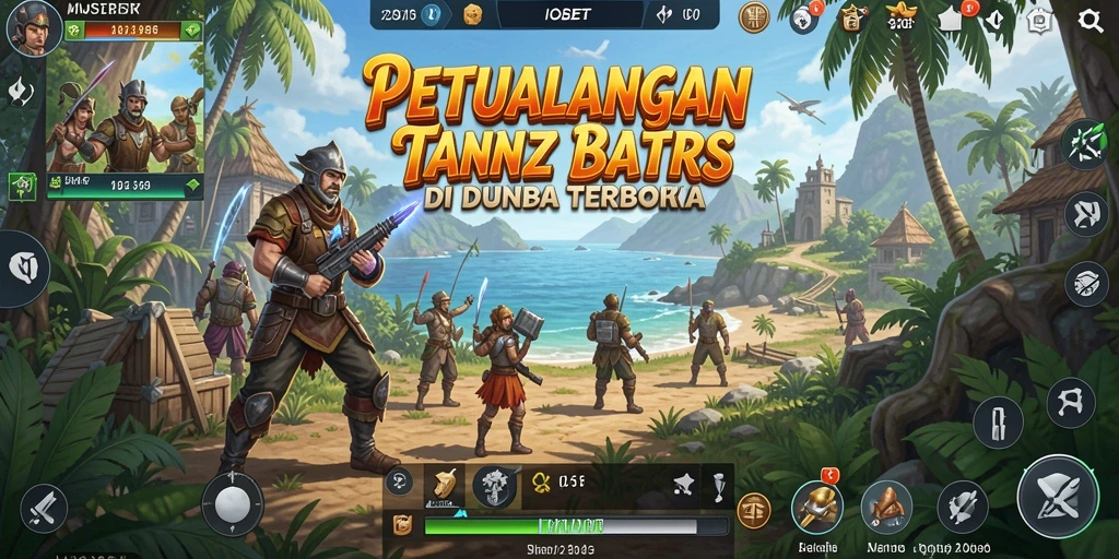 Screenshot utama IOSBET menampilkan gameplay petualangan di dunia terbuka.