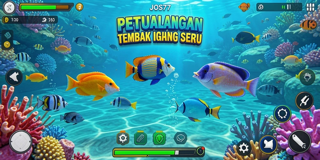 Tangkapan ikan seru dalam gameplay JOS77.