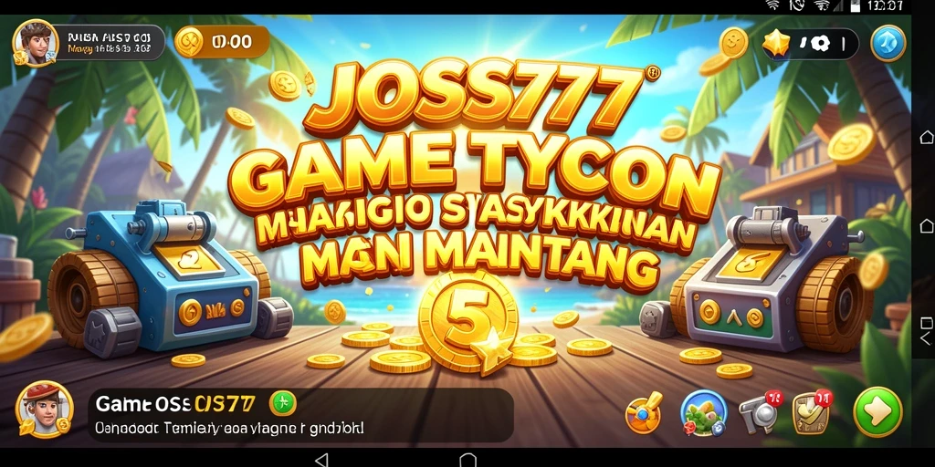 Tampilan gameplay JOSS777 yang menarik dan penuh warna.