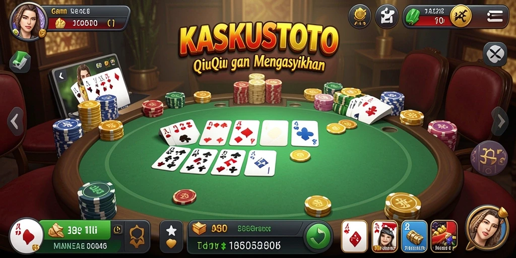 Tampilan gameplay QiuQiu yang seru di KASKUSTOTO.