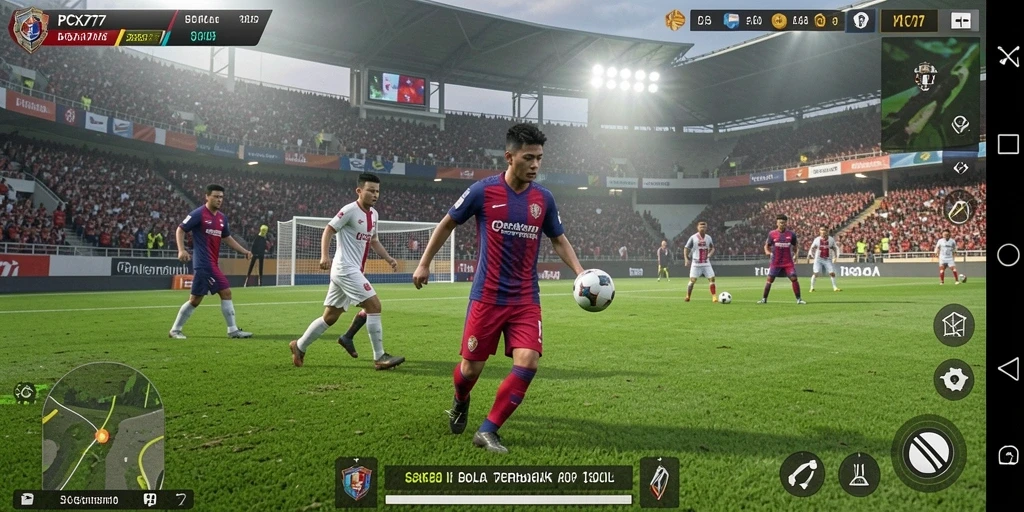 Gameplay menarik dari PCX777 dengan aksi sepak bola yang intens.