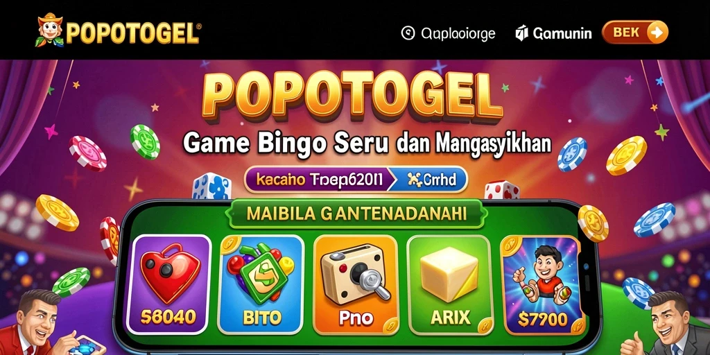 Tampilan permainan Bingo yang seru di POPOTOGEL.