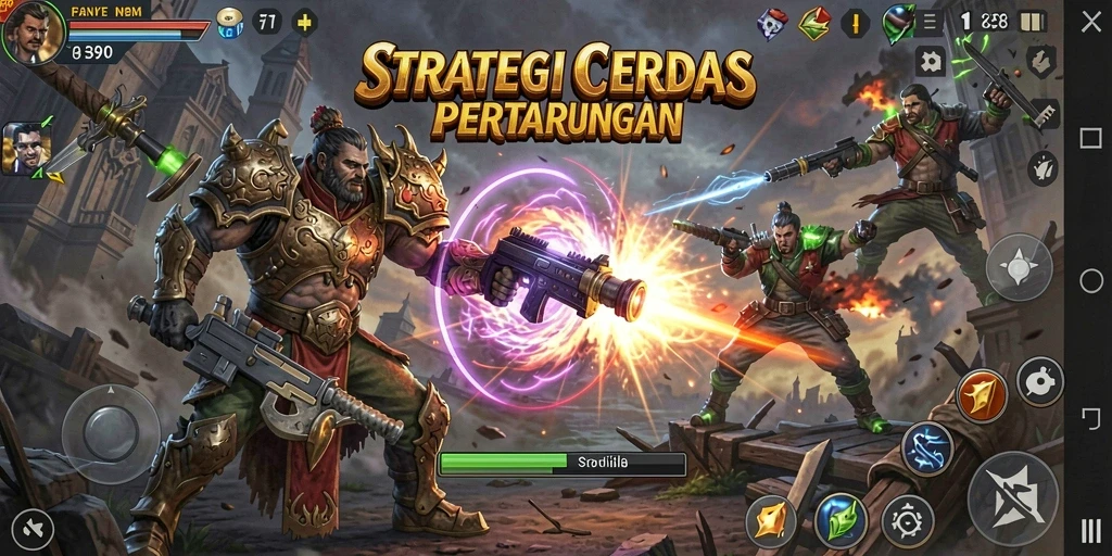 Tampilan gameplay strategi yang mendebarkan dalam S80.