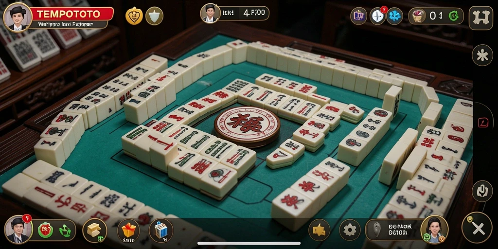 Screenshot TEMPOTOTO menampilkan momen seru saat bermain Mahjong.