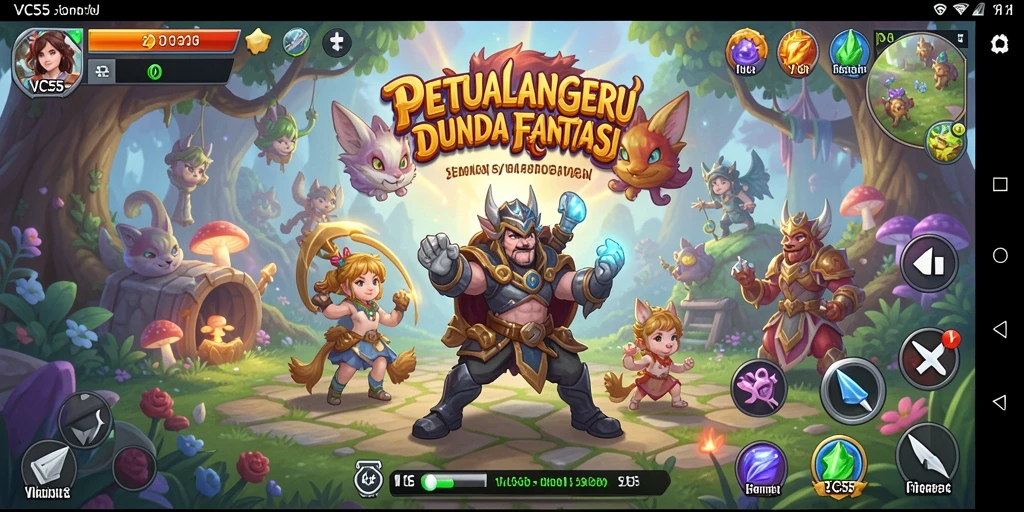 Gameplay seru dalam petualangan di dunia fantastis VC55.
