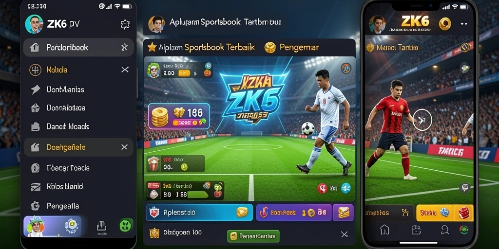 Tampilan dinamika gameplay taruhan olahraga di ZK6.